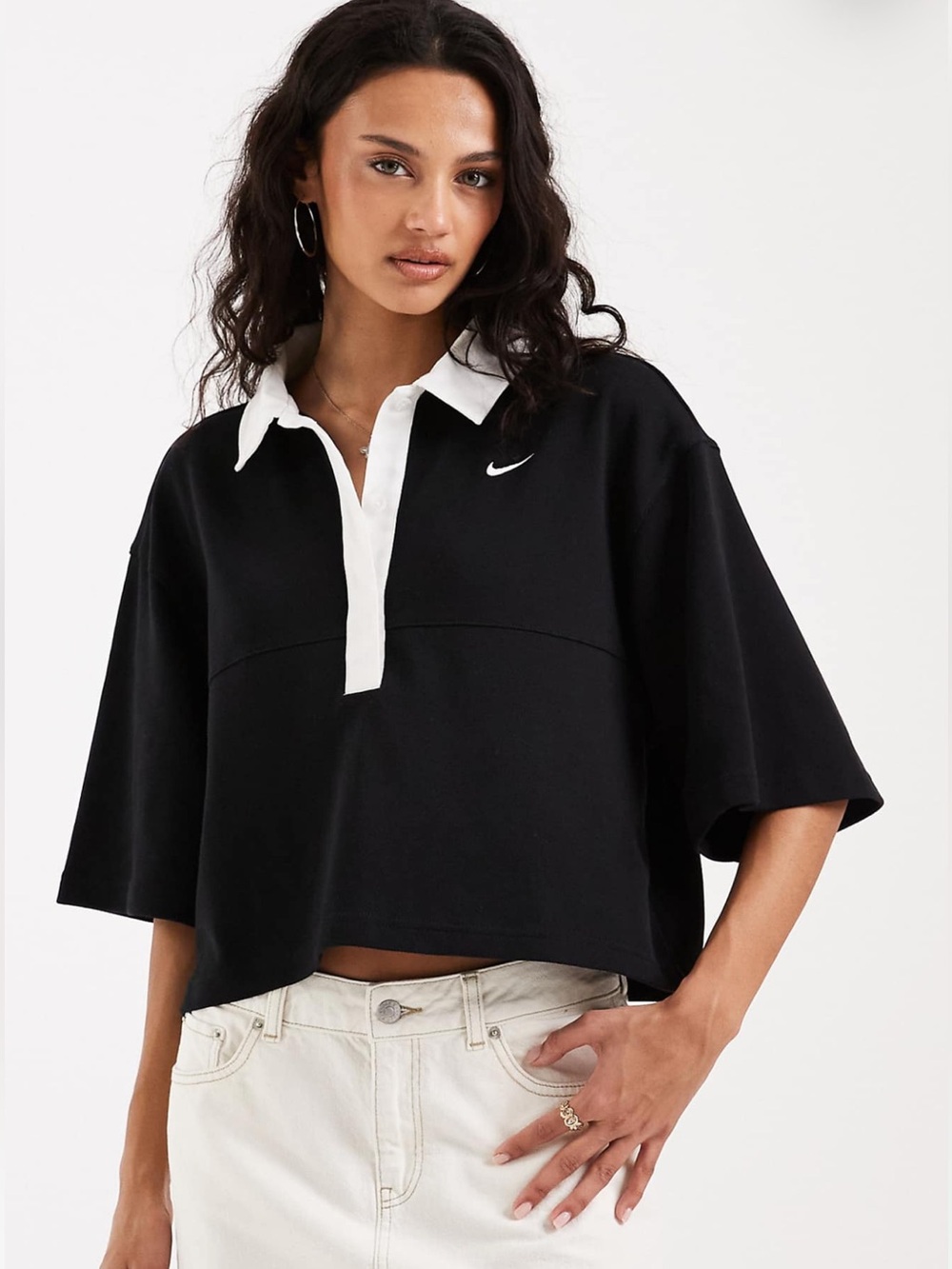 Nike Essentials Black Polo Shirt